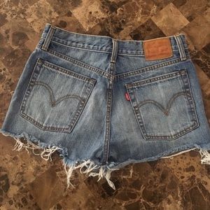 Levi’s High Waisted Denim Shorts